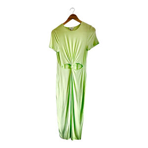 Bar III Mint Green Cutout Dress | Sheer Jersey | Size Medium
